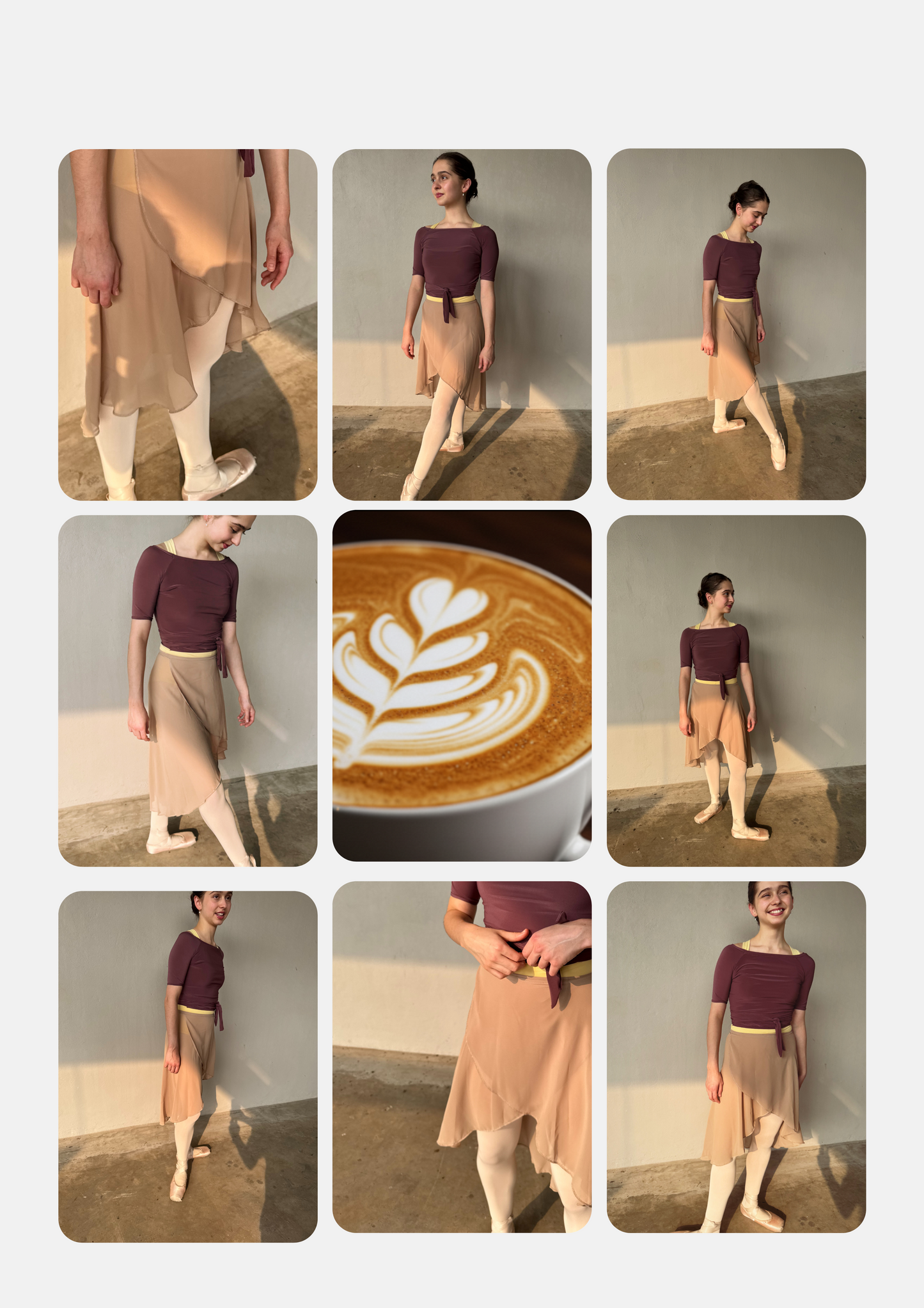 Cappuccino Chiffon Skirt | THE HERITAGE COLLECTION