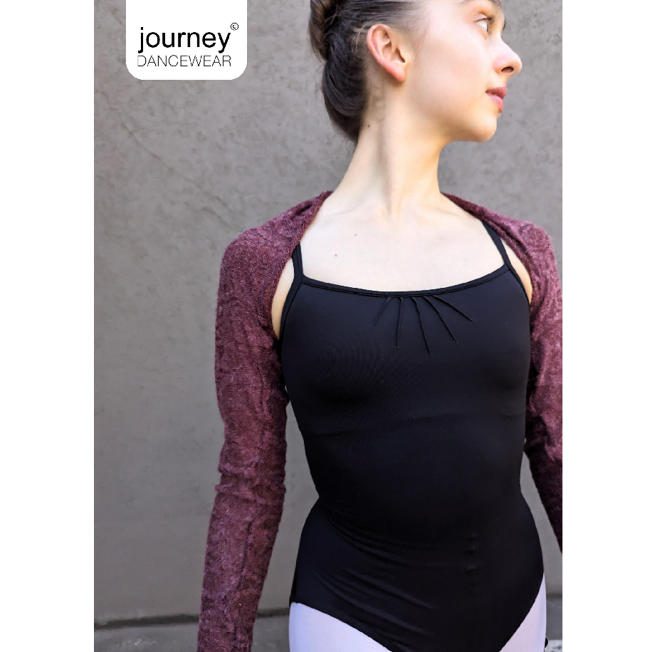 Opera Shrug in Strech Plum lace
