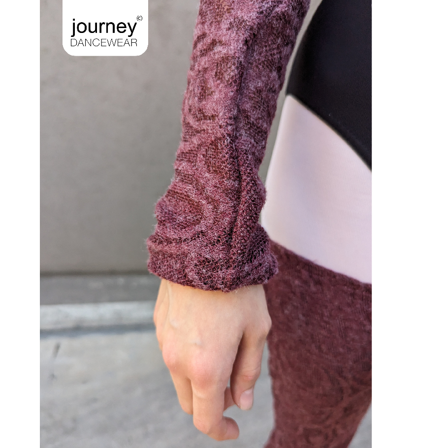 Opera Shrug in Strech Plum lace