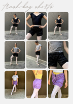 Trash-bag Shorts in Black