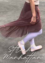 Strech Manhattan Wrap Skirt in Mocha | HERITAGE COLLECTION
