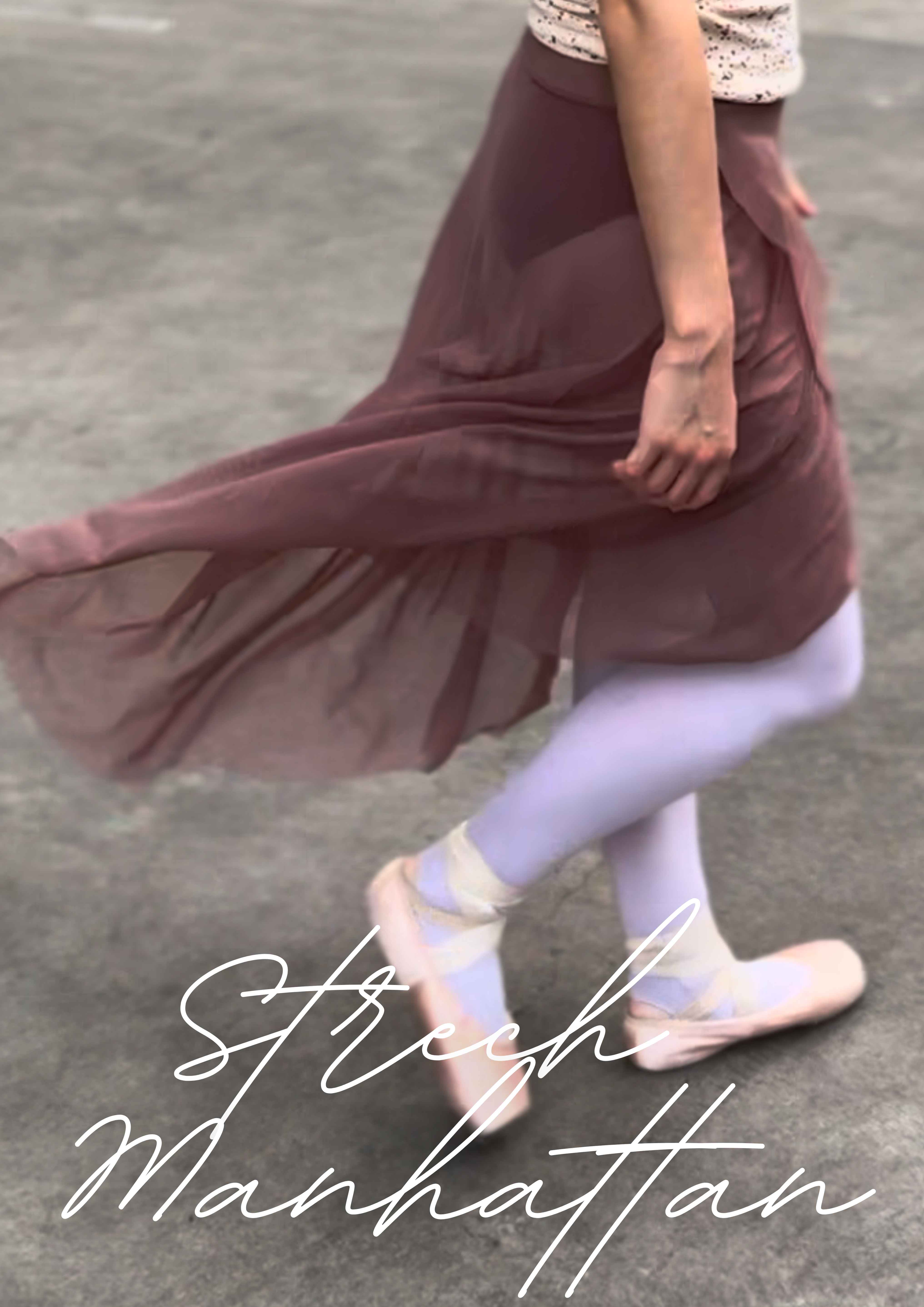 Strech Manhattan Wrap Skirt in Mocha | HERITAGE COLLECTION