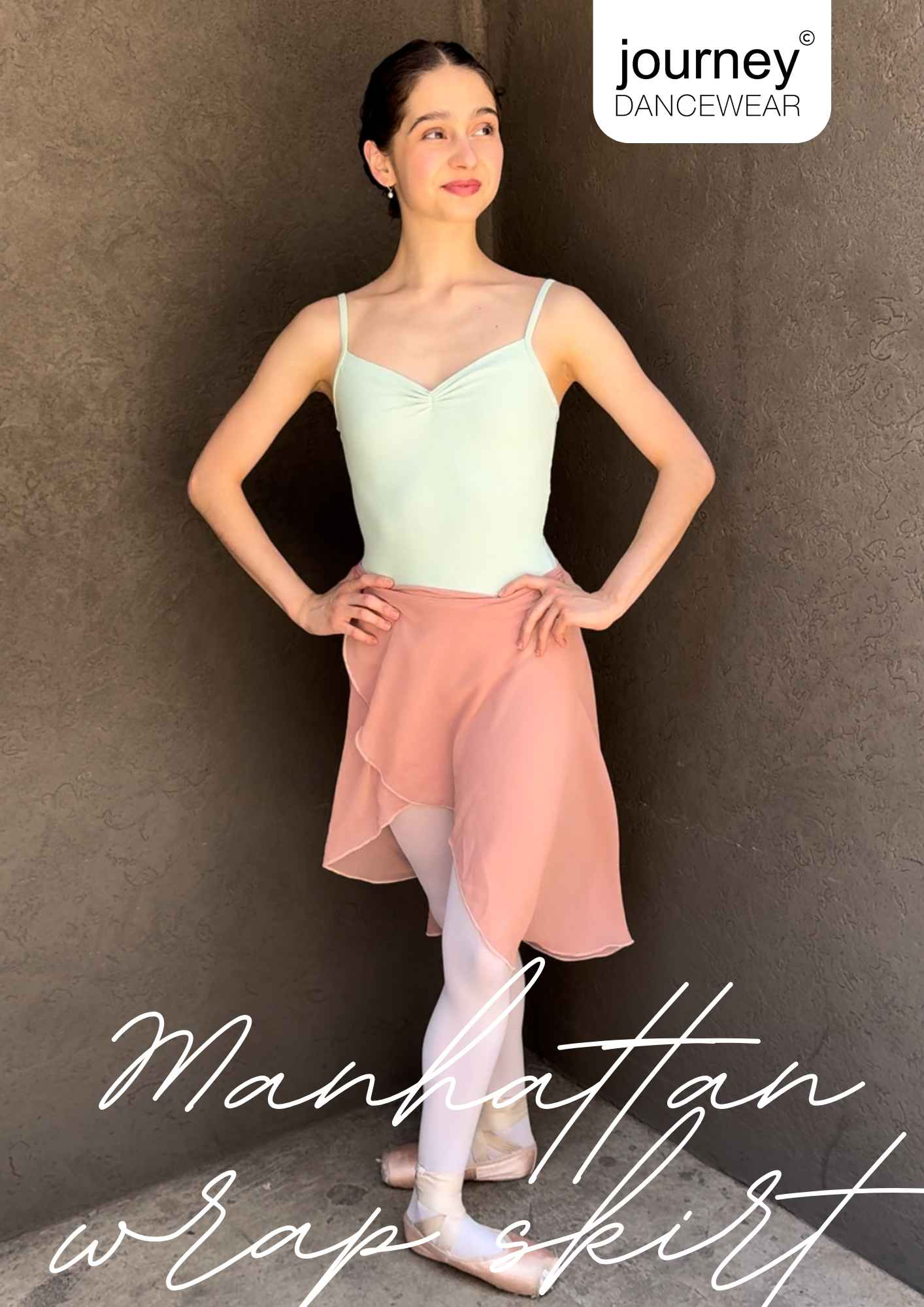 Manhattan Wrap Skirt in Petal