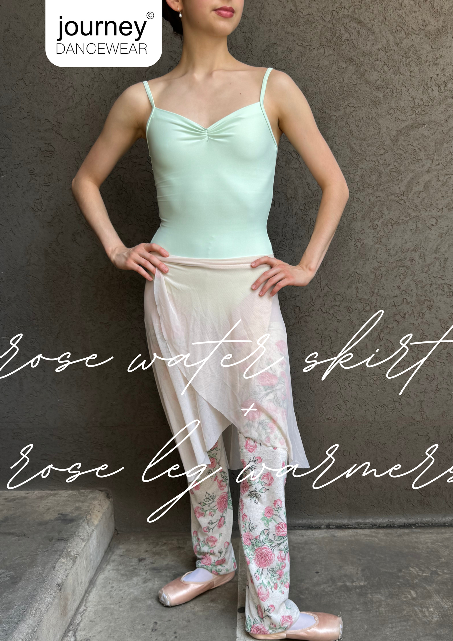 Stretch Manhattan Skirt in Rose water