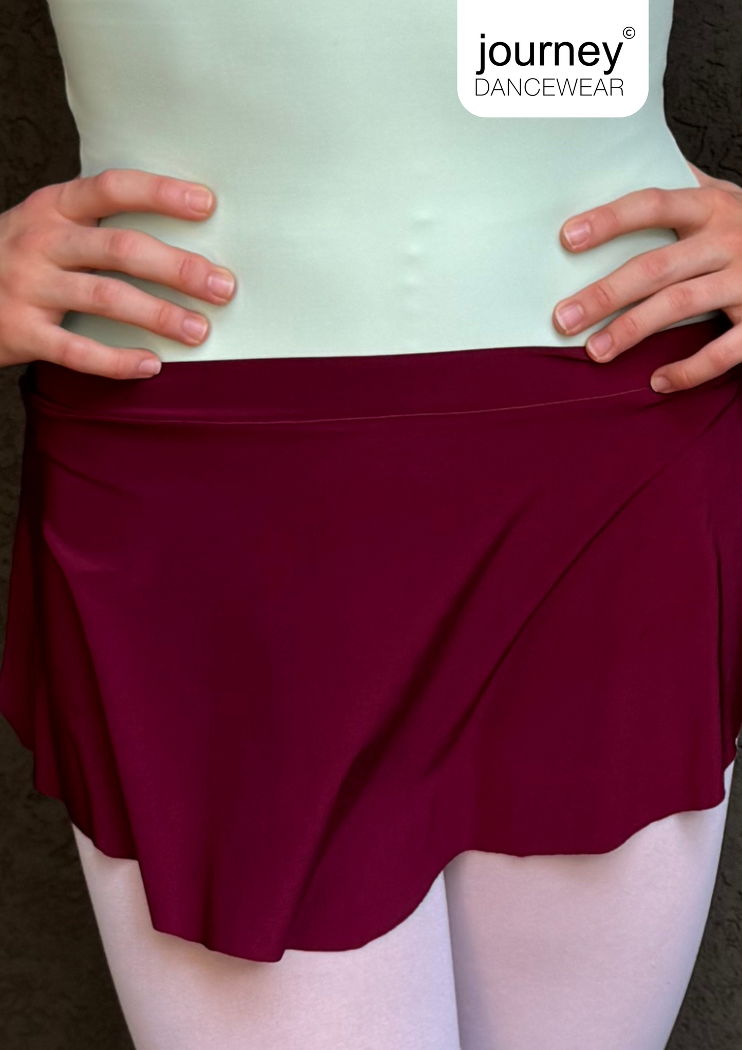 Avenue Skirt in Rose Wine