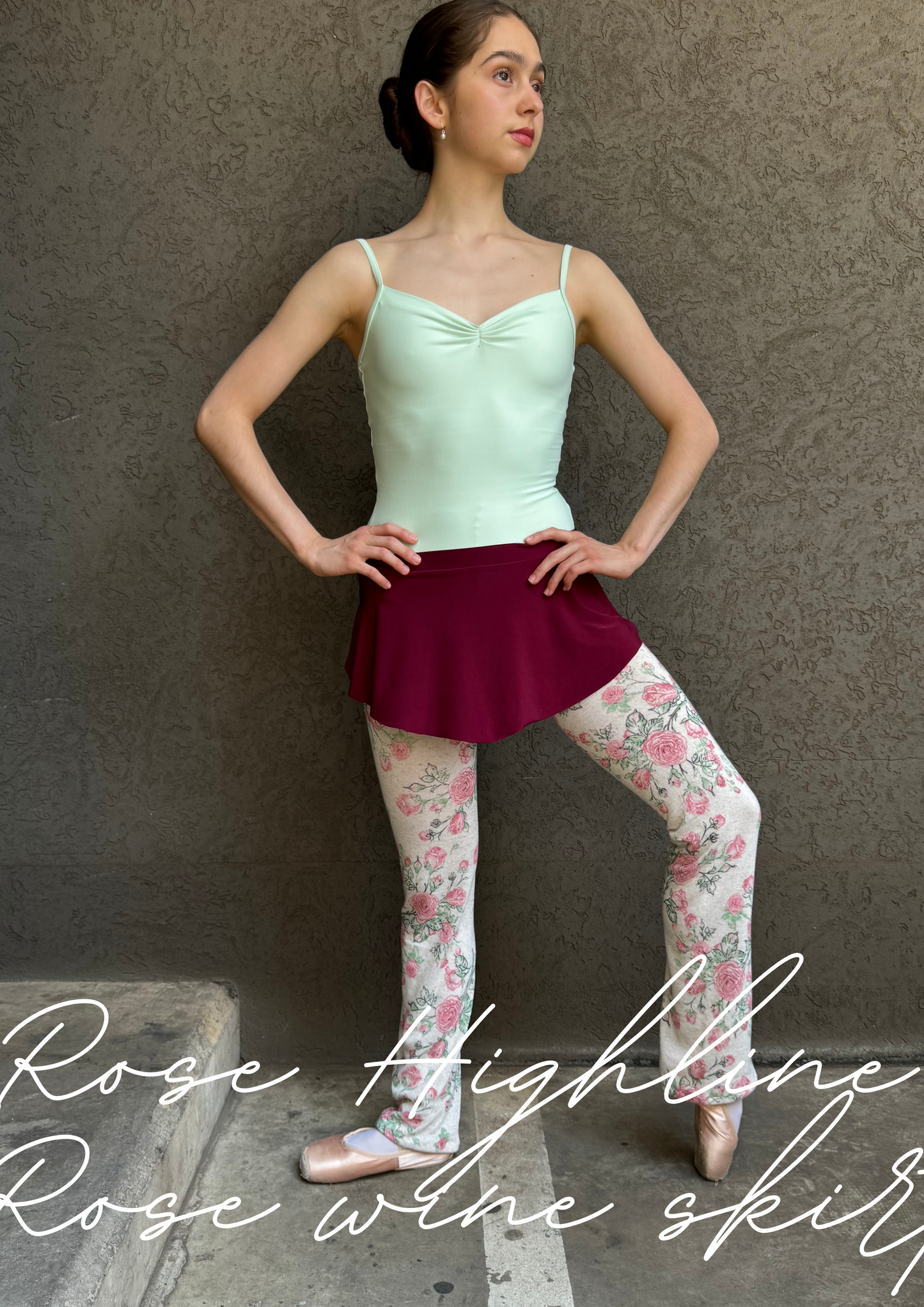 Avenue Skirt in Rose Wine