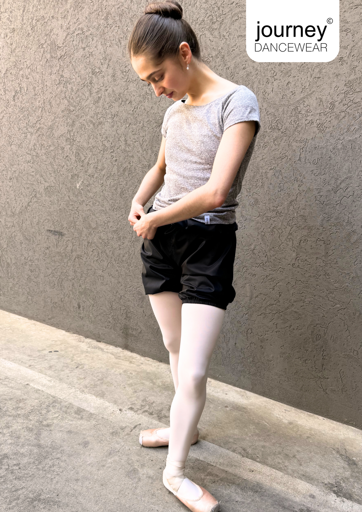 Trash-bag Shorts in Black