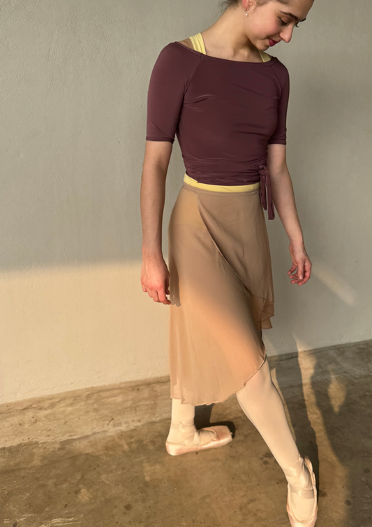 Cappuccino Chiffon Skirt | THE HERITAGE COLLECTION