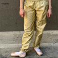 Y2K Gold Beige Trash-bag Pants