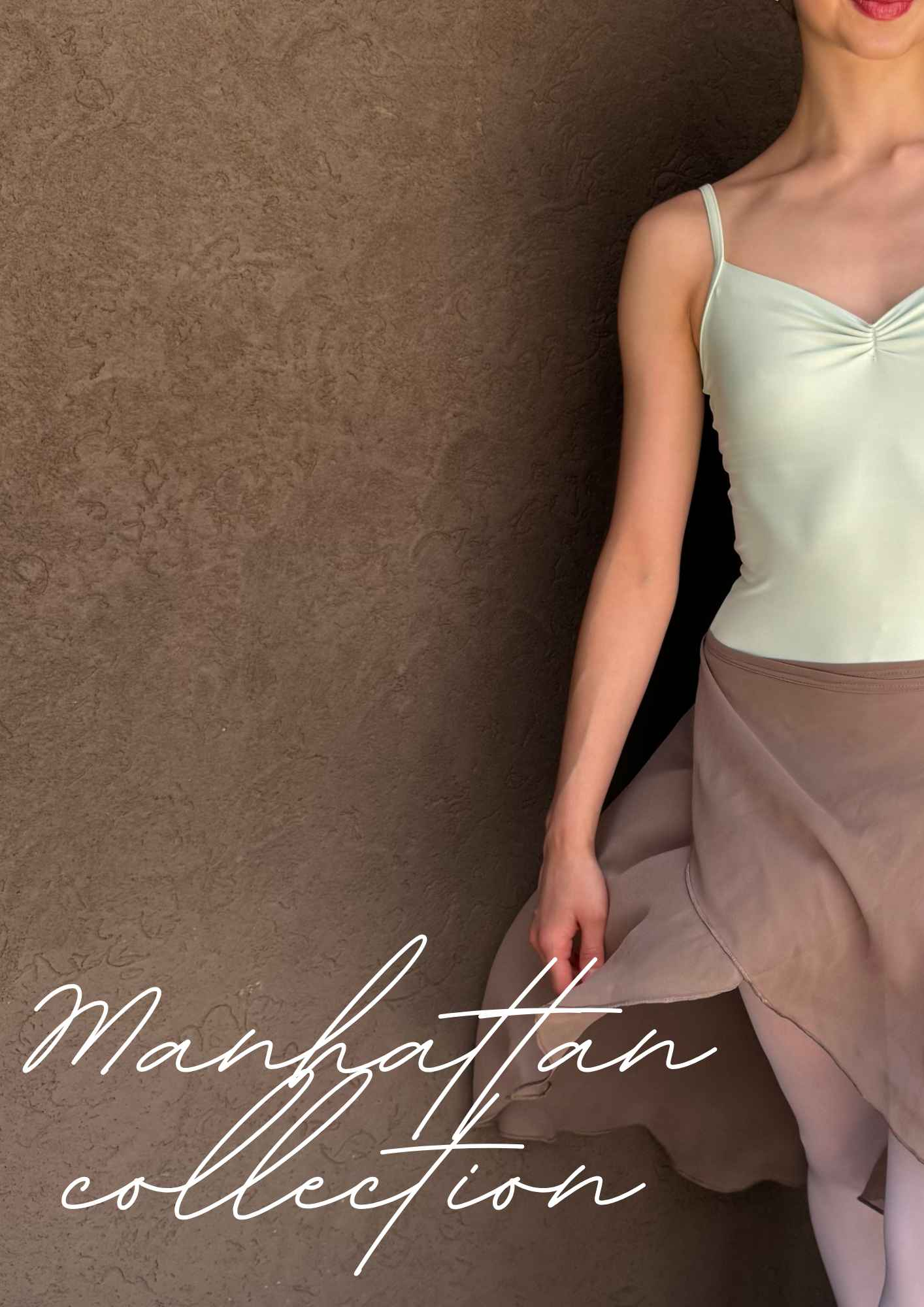 Manhattan Wrap Skirt in Moss Chiffon