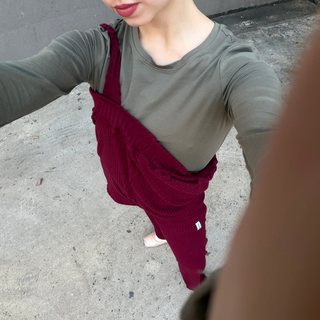 Subway Onesie in Cranberry Crush Knit