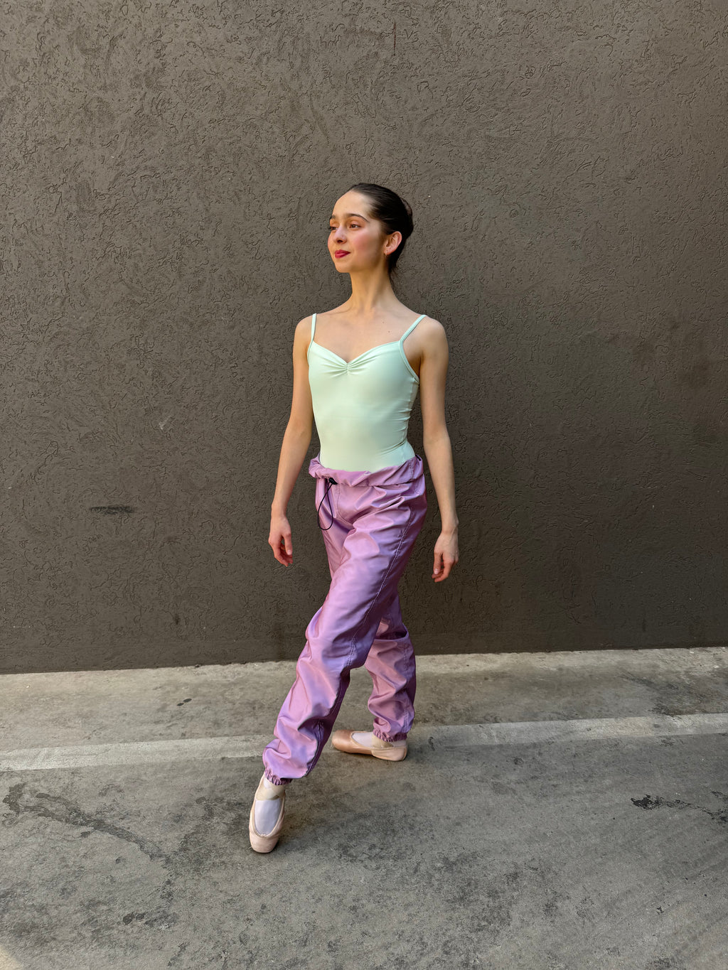 Trash-bag Pants in Lavender