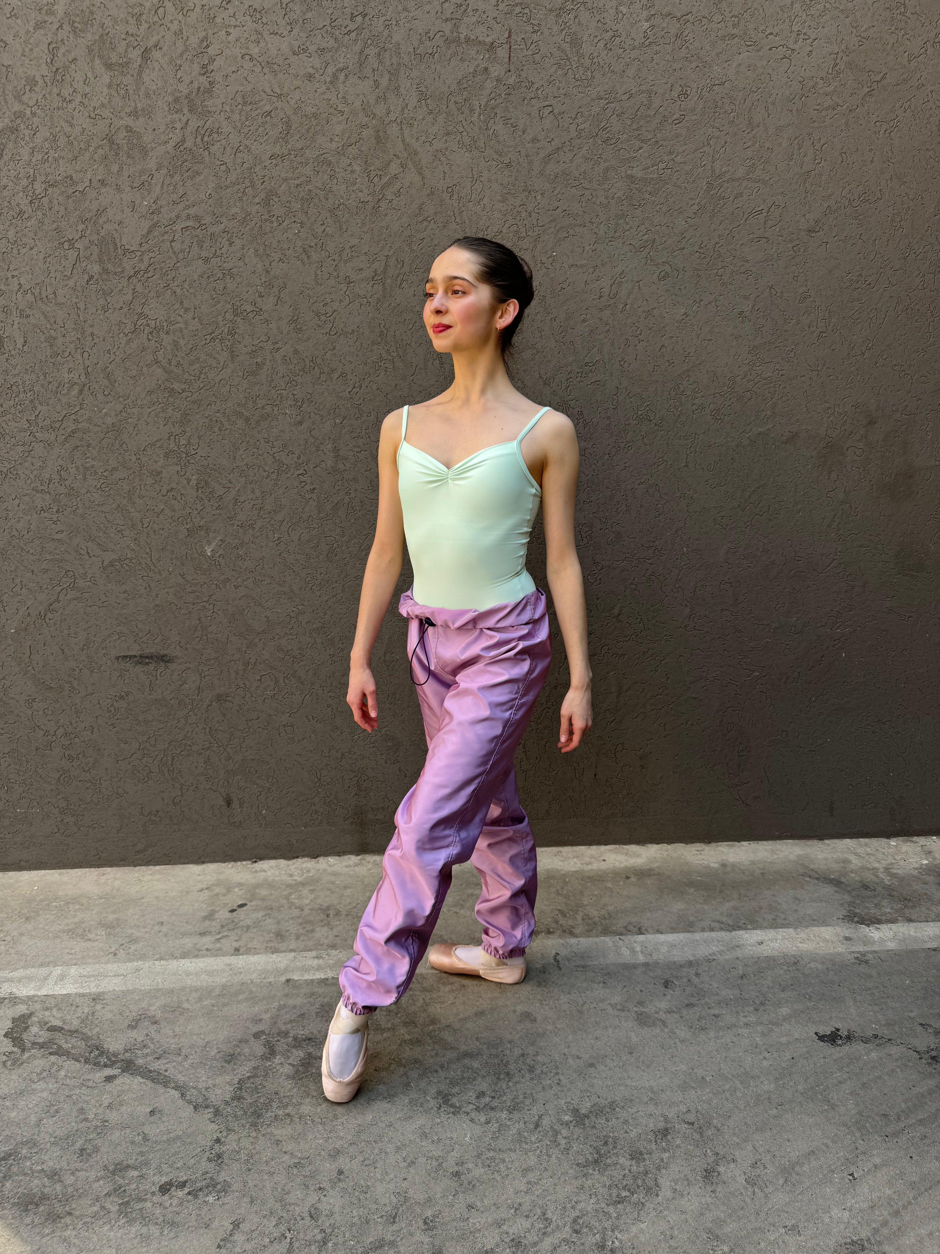 Trash-bag Pants in Lavender