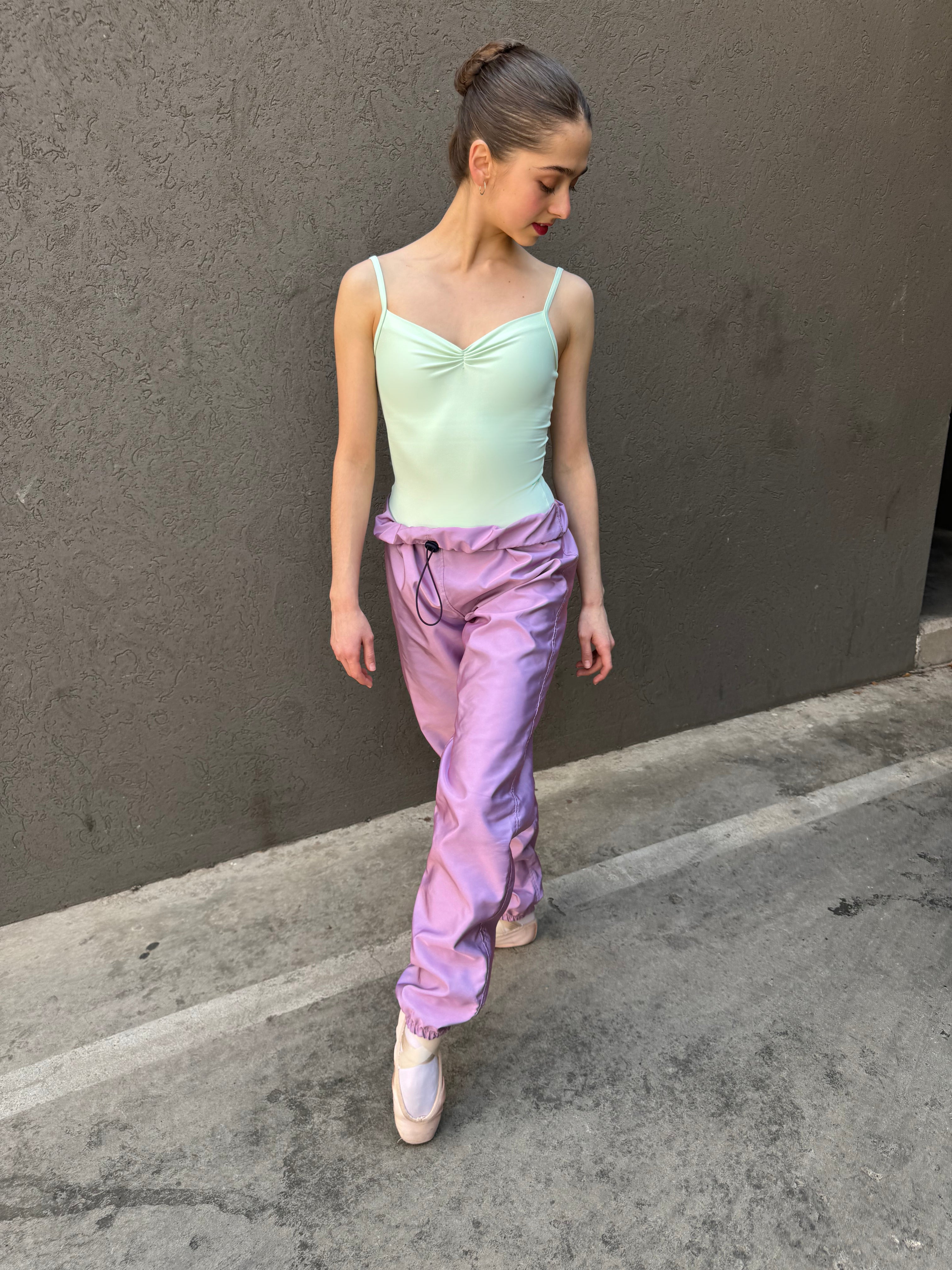 Trash-bag Pants in Lavender