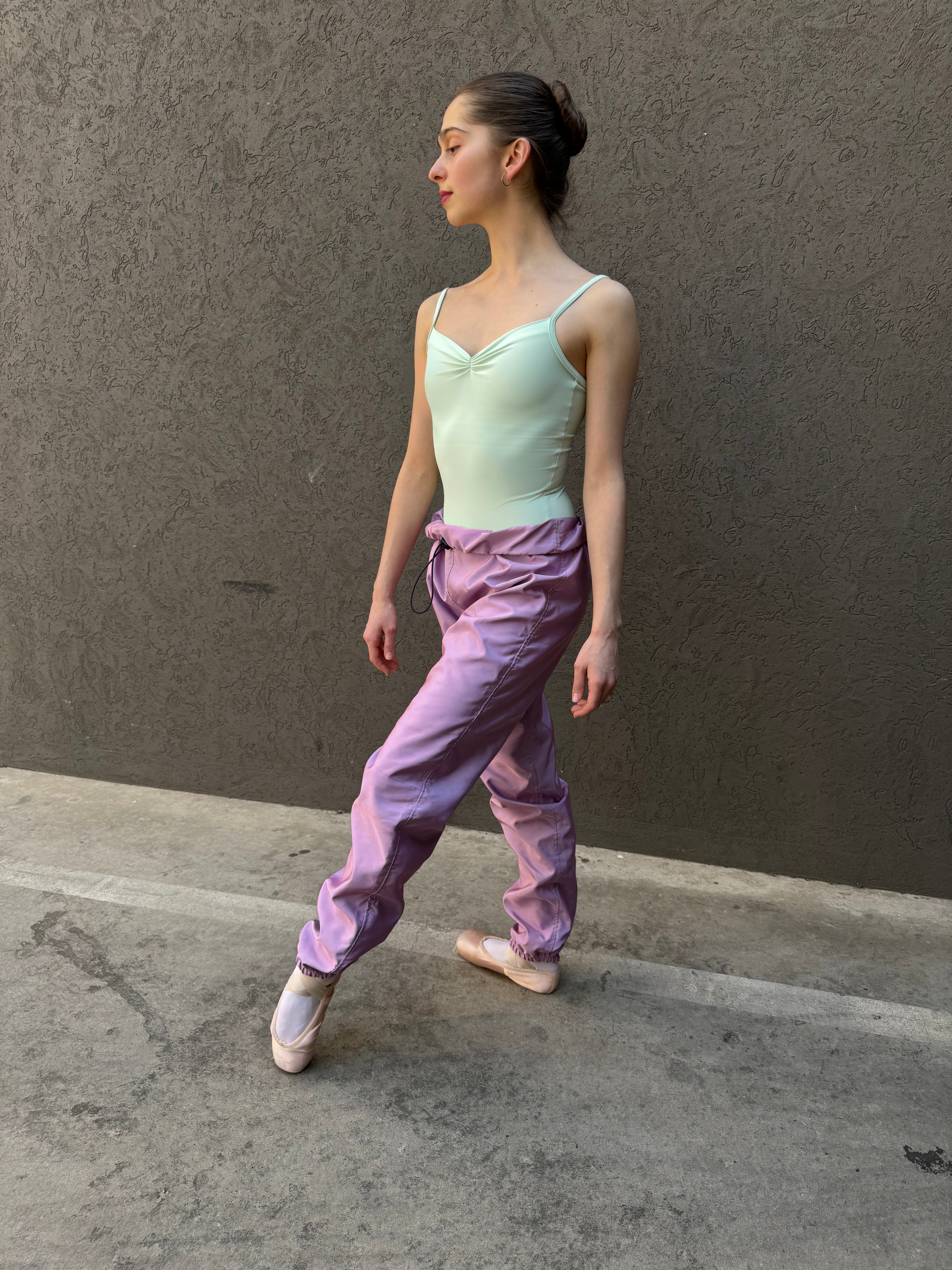 Trash-bag Pants in Lavender