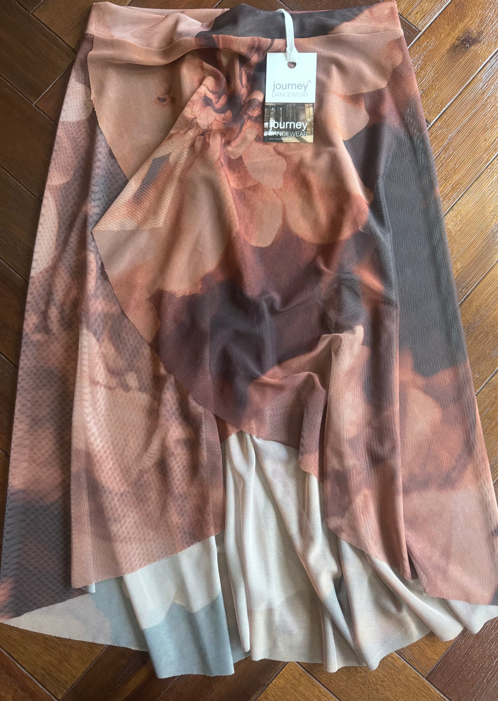Strech Wrap Manhattan Skirt in Fleurs (floral)