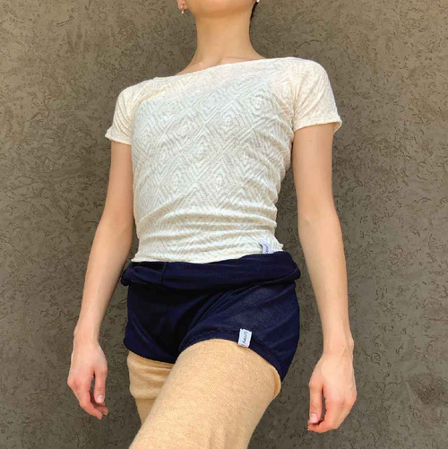 Barre Shirt in Pearl Essence