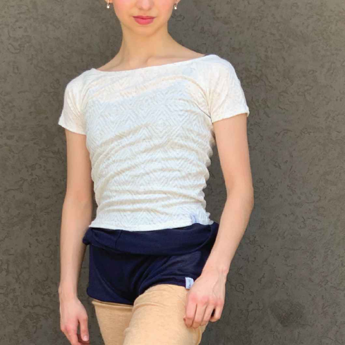 Barre Shirt in Pearl Essence