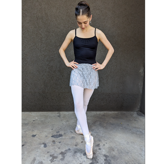 Nova Skirt in Light Grey Lace