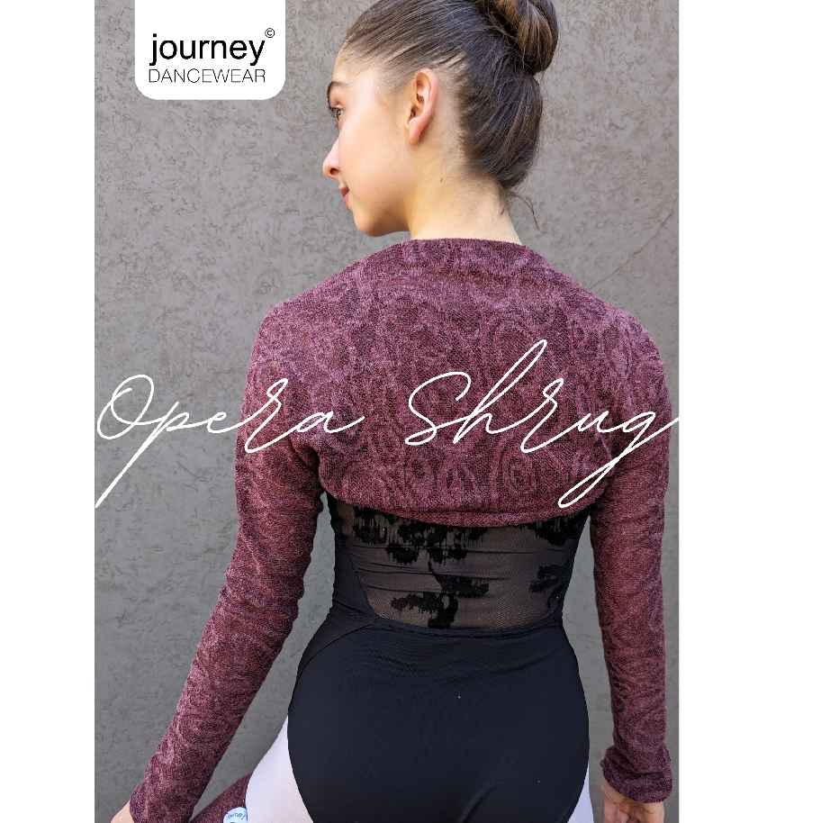 Opera Shrug in Strech Plum lace