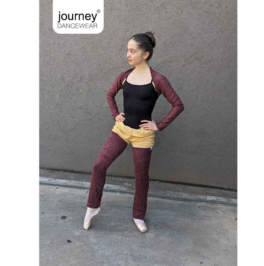 Opera Shrug in Strech Plum lace