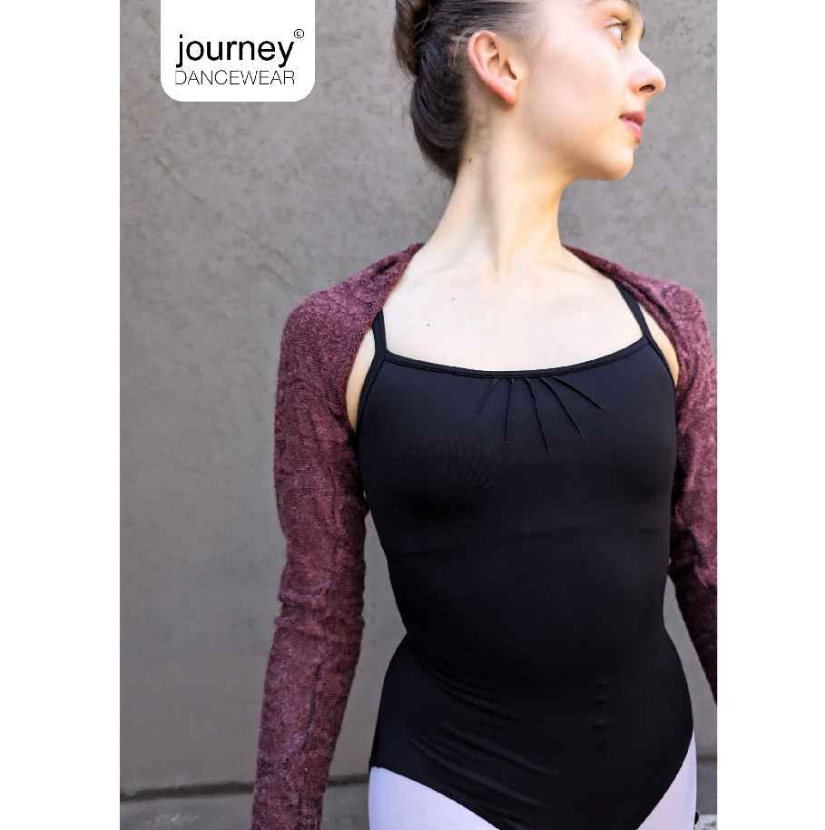 Opera Shrug in Strech Plum lace