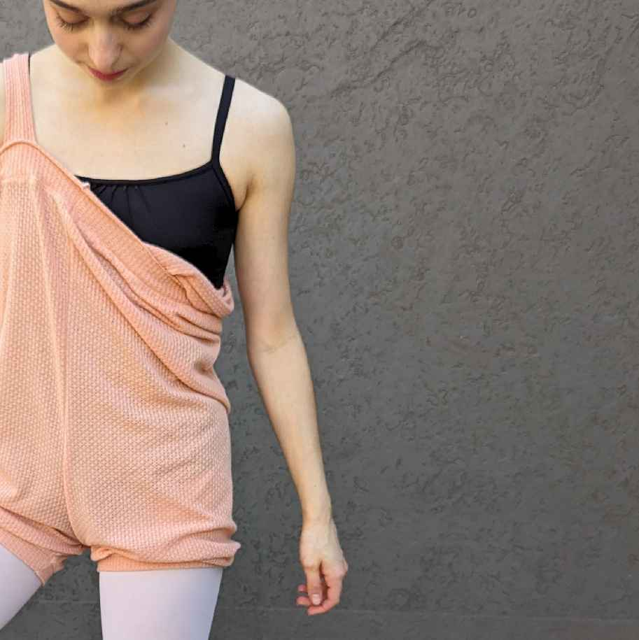 Subway Onesie in Soft Peach