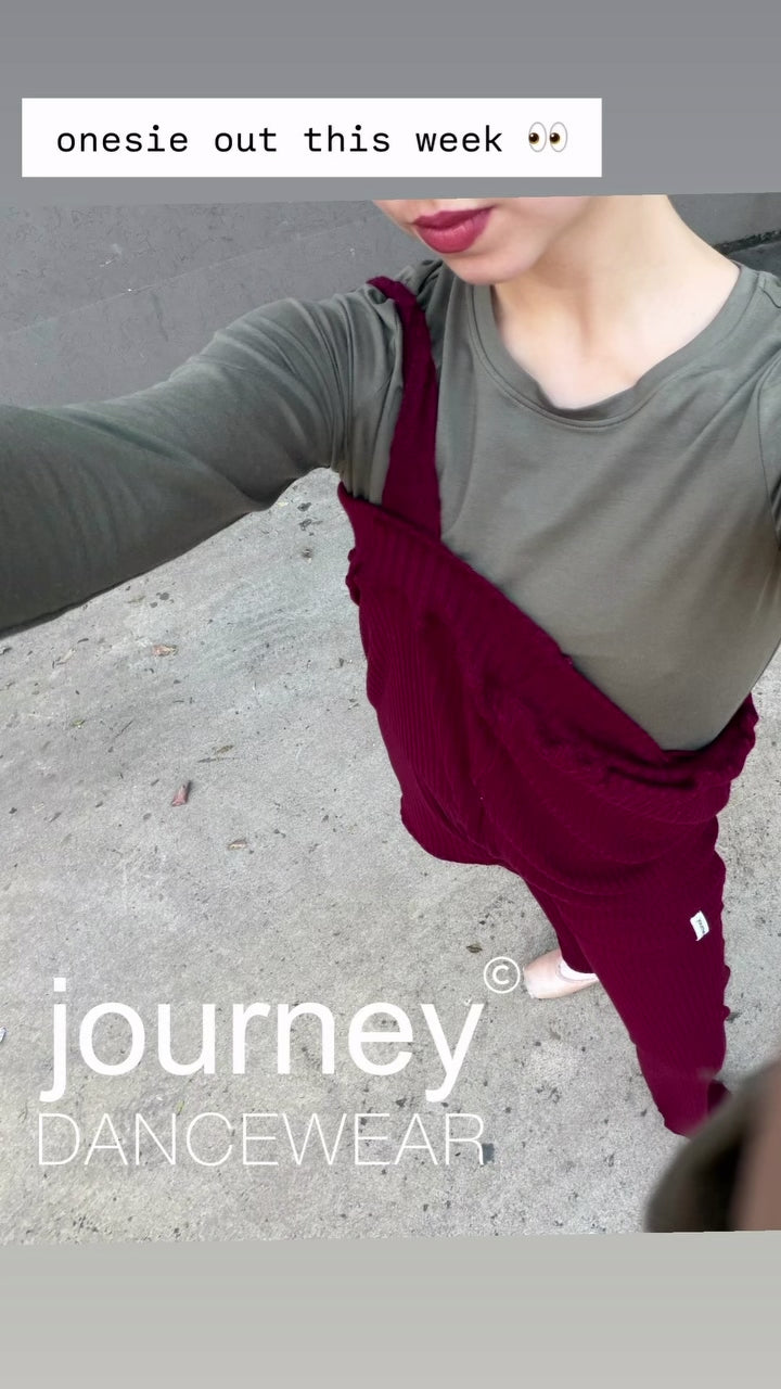 Subway Onesie in Cranberry Crush Knit